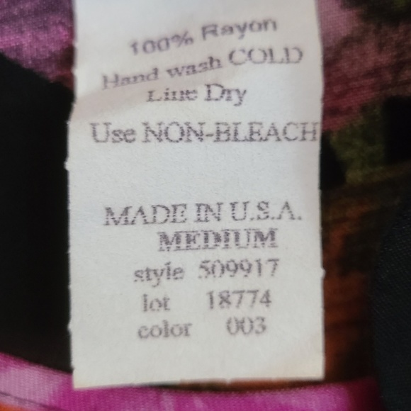 Vintage Caribou New York Floral Dress Set Made in USA - Picture 5 of 11